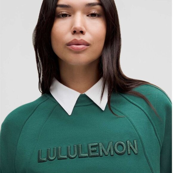 Lululemon Scuba Oversized Pullover *Wordmark Storm Teal (NWT) - Picture 3 of 10
